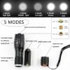 Rechargeable Military Grade LED Tactical Flashlight with CREE bulb.(250m beam) Removable 18650 battery. AAA batteries compatible