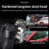 9-in-1 Multi-Function LED Solar/Electricity Rechargeable Flashlight--With Alarm Sound