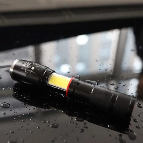 2024706696623363340.jpg 2 IN 1(XPE+COB) Rechargeable Zoomable Flashlight(250m beam). Removable 18650 Battery. AAA batteries Compatible