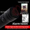 9-in-1 Multi-Function LED Solar/Electricity Rechargeable Flashlight--With Alarm Sound