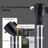 9-in-1 Multi-Function LED Solar/Electricity Rechargeable Flashlight--With Alarm Sound