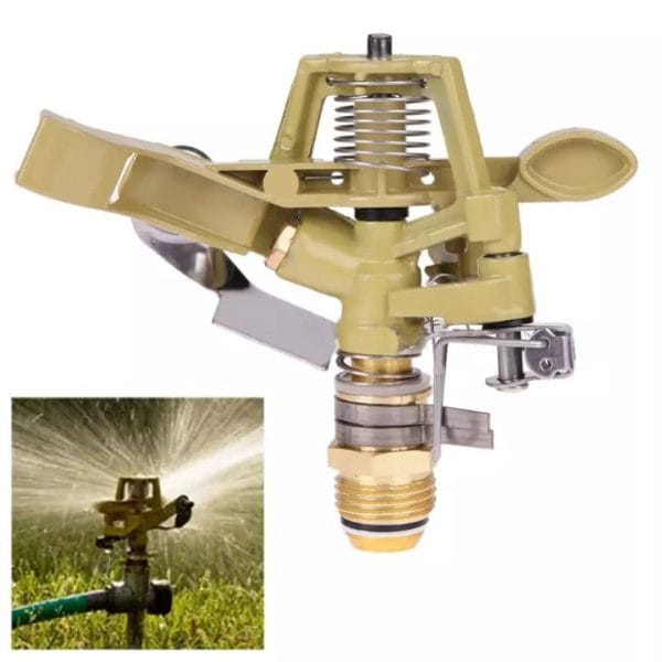 1/2" Impact Water Sprinkler head with Nozzles, Adjustable 0-360° Pattern, Watering Sprinklers for Yard, Lawn and Grass Irrigation
