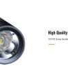 280m Convoy S21A Rechargeable Flashlight Aluminium- 2300 Lumens, Uses size 18650/21700 battery, 4 Modes