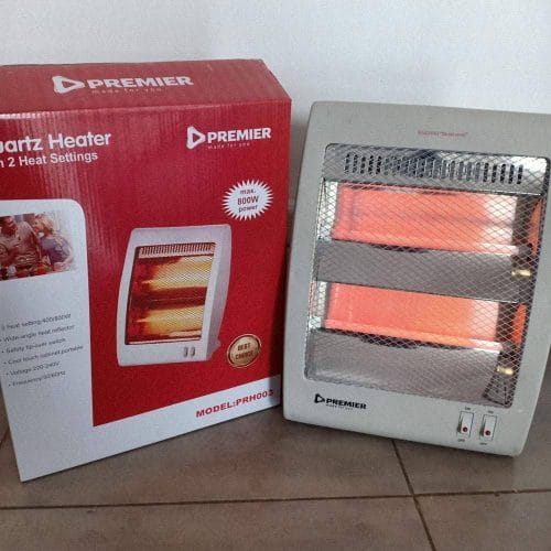 PREMIER 400/800 Electric Quartz Halogen Room Heater House Warmer with 2 heat settings