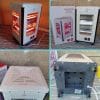 1600W Four Sided Quartz Halogen Room Heater House Warmer with 4 Heating Modes