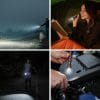 120m PEETPEN L9 - USB Rechargeable Osram LED Flashlight Pocket Torch 4 Modes 500 Lumens 10440 Battery IPX4 Waterproof