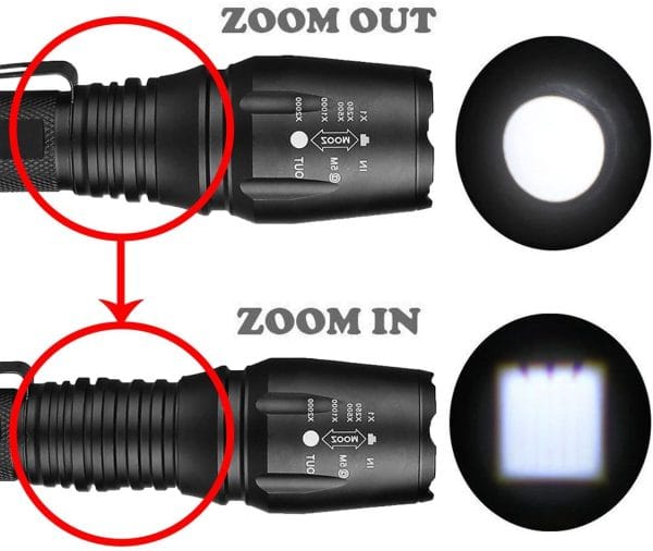 300m Beam V.2 LEDFlashlight 18650 T6 XML. Torch + 18650 + Charger