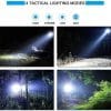 0.3Km PEETPEN L40- Osram Led USB rechargeable Flashlight/torch. 900 Lumens, IPX67 Waterproof, 18650 Battery Included
