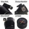 9-in-1 Multi-Function LED Solar/Electricity Rechargeable Flashlight--With Compass