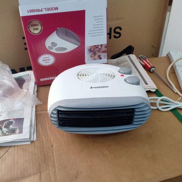 PREMIER 2000W Electric Fan Room Heater with 2 heat settings