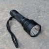 0.7Km beam Convoy C8+ long range Flashlight torch. 1100 Lumens, 6500k, 18650 Battery, Black/Gold