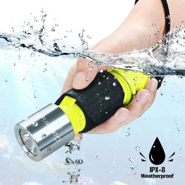 1100Lumens Scuba's Flashlight 1PX8 Waterproof Underwater Diving Torch light, 30meters deep, 270m beam distance