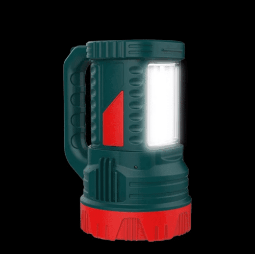 AKKO STAR (AK-87283) 15w Rechargeable Double Gear With Side Light LED Lead-Acid Battery Searchlight / LED Torchlight flashlight | 10 Hrs Runtime