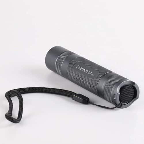 280m Convoy S21A Rechargeable Flashlight Aluminium- 2300 Lumens, Uses size 18650/21700 battery, 4 Modes