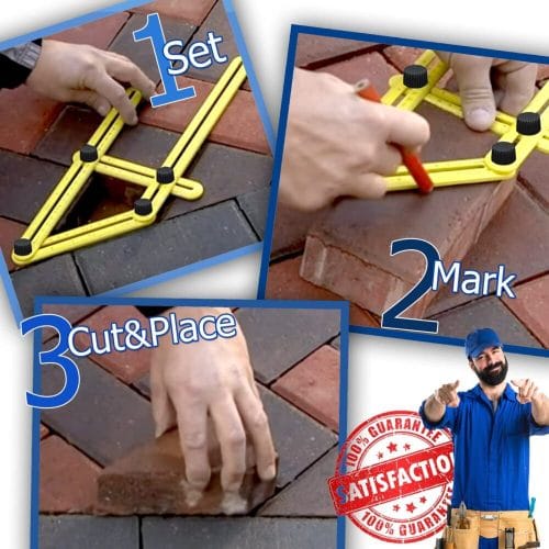 Angle-izer Template tool--Set, Mark, Cut & Place Template Tool Tile/brick/wood Cutting - ABS material