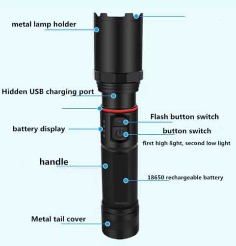 Buy-best-Alonefire-TK700-Rechargeable-Flashlight-Holster-amp-Rechargeable-Battery.-1000Lumens.-210meters-11-price-in-Kenya-Lumen-Vault.jpg Alonefire TK700 Rechargeable Flashlight + Holster & Rechargeable Battery. 1000Lumens. 210meters