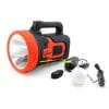 DP-7311 Rechargeable Jumbo Search Light Flashlight torch AC/DC 15 W 7000mAh Powerbank - Black,Red