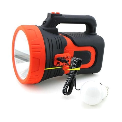 DP-7311 Rechargeable Jumbo Search Light Flashlight torch AC/DC 15 W 7000mAh Powerbank - Black,Red