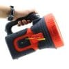 DP-7311 Rechargeable Jumbo Search Light Flashlight torch AC/DC 15 W 7000mAh Powerbank - Black,Red