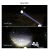 4Modes Rechargeable Zoomable Flashlight with Front+ side Light(T6+COB). Inbuilt Battery
