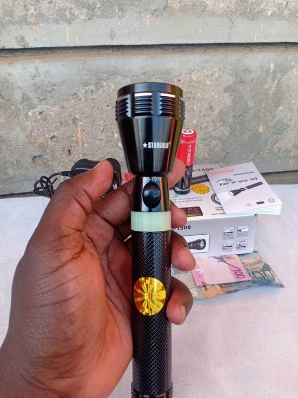 Rechargeable Stargold LED Flashlight (Model SG-1500)