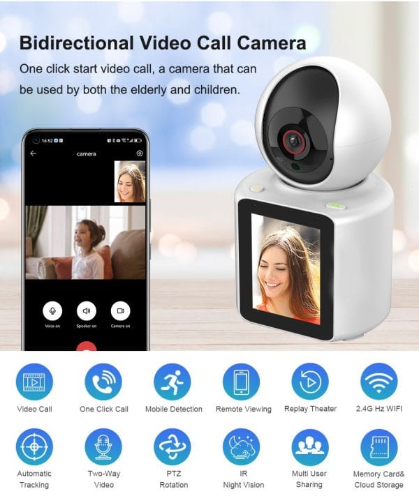 Wifi Nanny Camera Baby monitor CCTV with two way video and Audio
