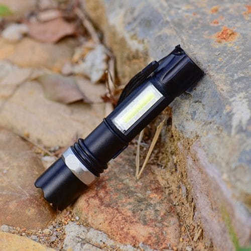 XPE+COB  Rechargeable LED Flashlight (Inbuilt Battery)