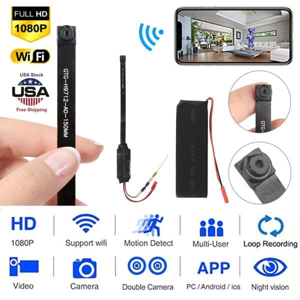 best Hidden Spy IP Nanny Camera for house without wifi CCTV Camera 12
