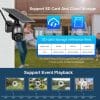 UBOX 4G Solar CCTV Camera with SIM slot PTZ 1080p, 4MP