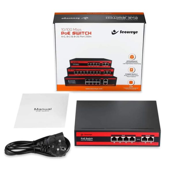 2+4 Port POE Switch