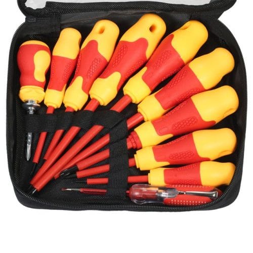 10pcs 1000V Insulated Magnetic Screwdriver Set