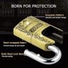 Mindy Lock Padlock, Premium Zinc Alloy Chrome Plating Padlock with Key, for Doors,Storage Lockers, Tool Boxes, and Fences 50mm