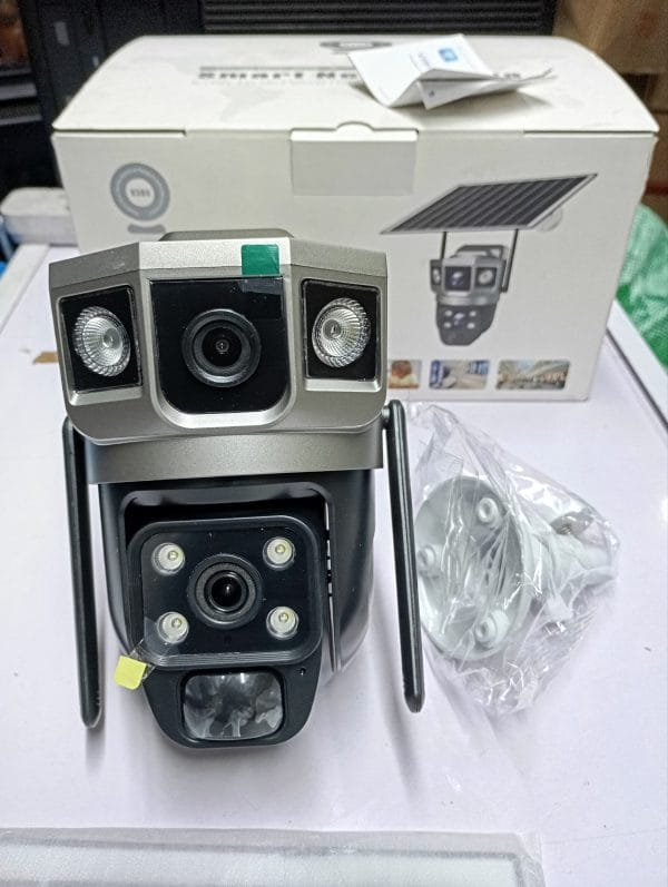 Solar Dual Lens CCTV Ai Camera