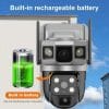 Solar Dual Lens CCTV Ai Camera