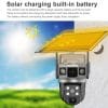 Solar Dual Lens CCTV Ai Camera