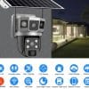 Solar Dual Lens CCTV Ai Camera