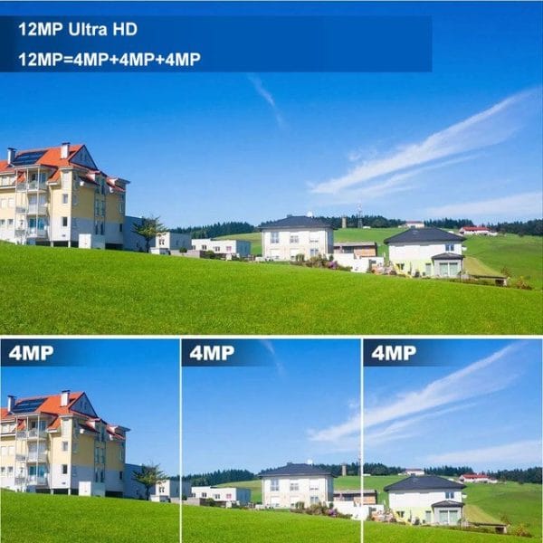 Solar Dual Lens CCTV Ai Camera