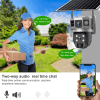 Solar Dual Lens CCTV Ai Camera