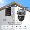 Solar Dual Lens CCTV Ai Camera