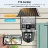 Solar Dual Lens CCTV Ai Camera
