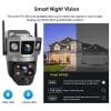 Solar Dual Lens CCTV Ai Camera