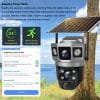 Solar Dual Lens CCTV Ai Camera