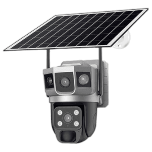 Solar Dual Lens CCTV Ai Camera
