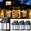 Waterproof Outdoor Solar Outdoor Wall Light, Dusk To Dawn Motion Sensor -For Porch,Patio,Garage