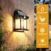Waterproof Outdoor Solar Outdoor Wall Light, Dusk To Dawn Motion Sensor -For Porch,Patio,Garage