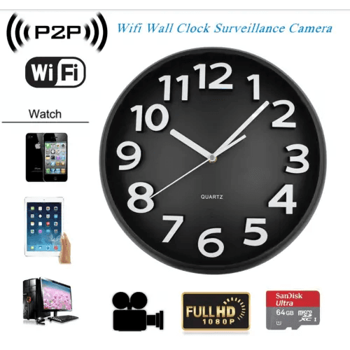 Wall Clock Spy Camera