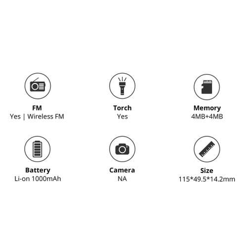 Itel 2163 Dual SIM Feature Phone – 1.8" Display, Wireless FM, Long Battery Life