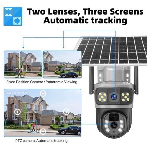 Solar AI Smart CCTV Motion Detection Camera