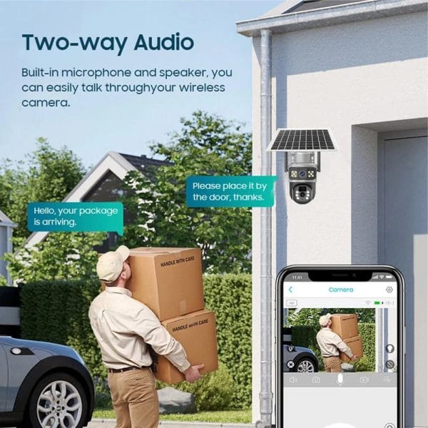 Solar AI Smart CCTV Motion Detection Camera