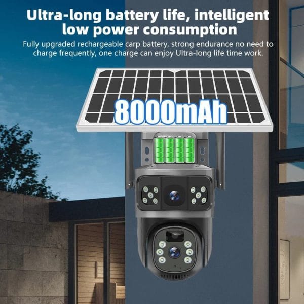 Solar AI Smart CCTV Motion Detection Camera